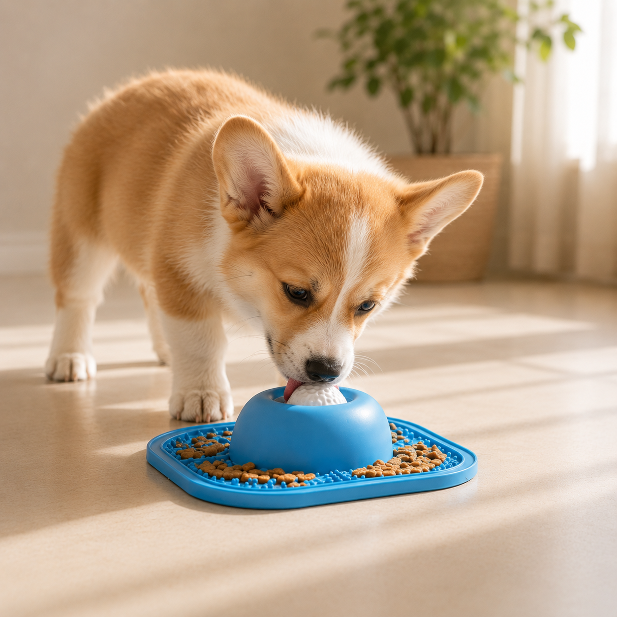 Anti-Slip Slow Feeder Lick Bowl for Dogs & Cats