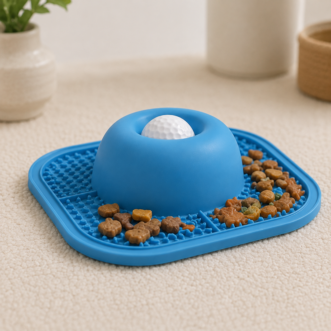 Anti-Slip Slow Feeder Lick Bowl for Dogs & Cats